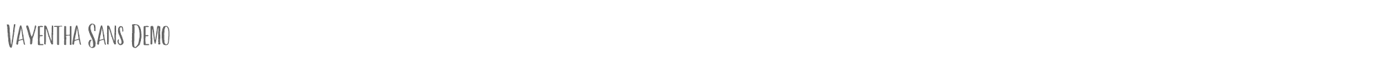 Sample characters Vayentha Font